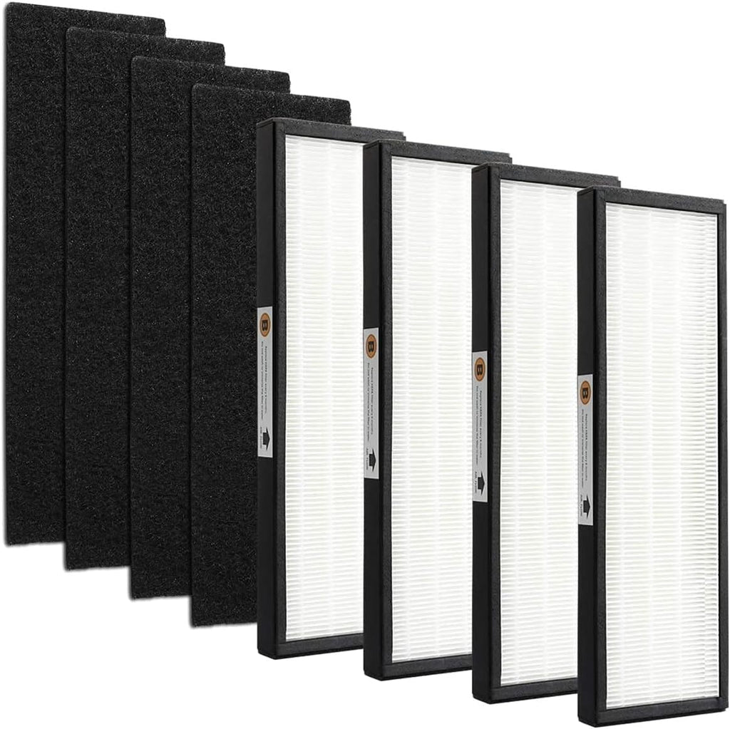 4 Pack True HEPA Filter with Activated Carbon Pre-Filters T9953