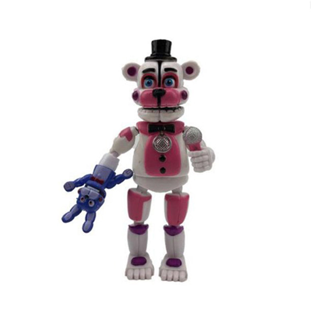 5Pcs FNAF Funtime Freddy Foxy Movable Action Figures J7106