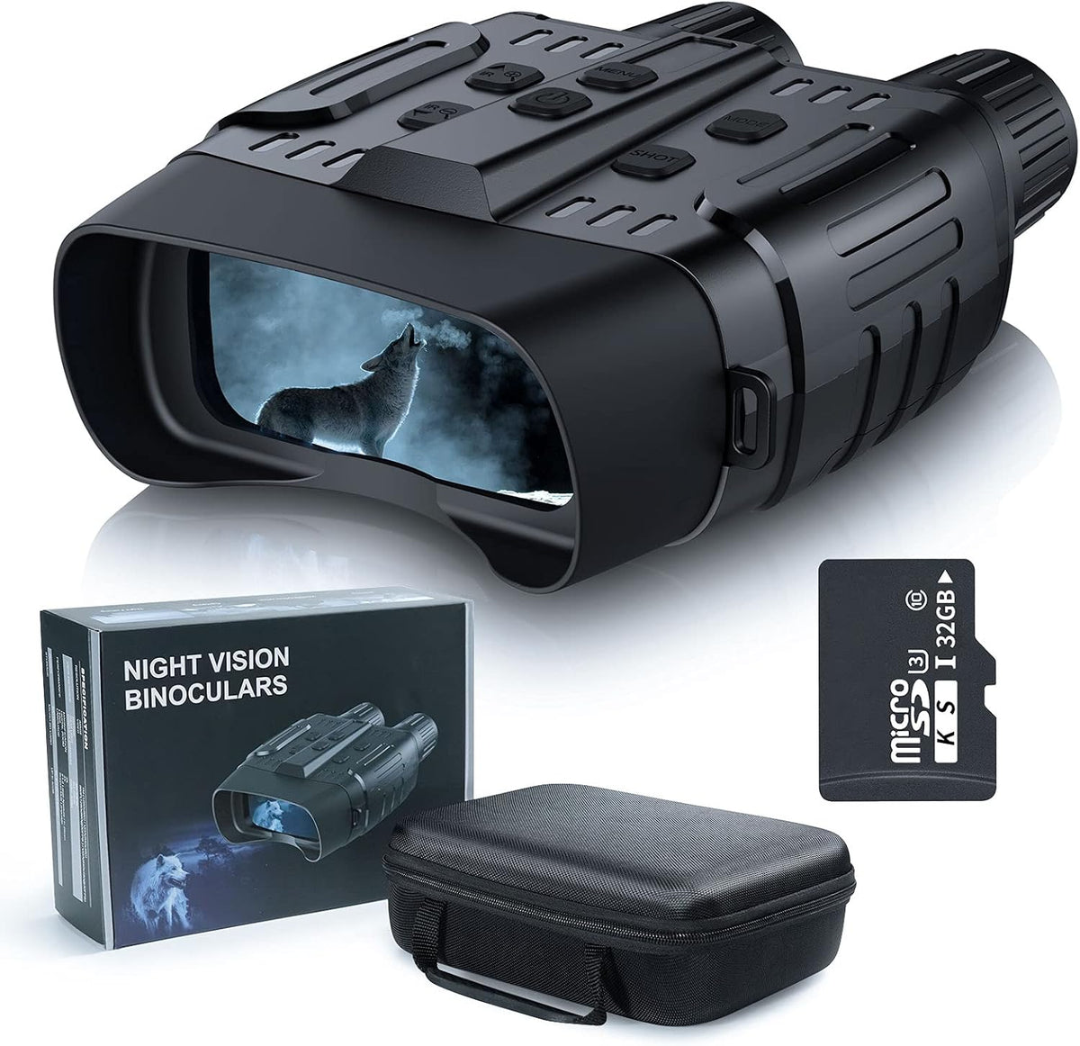 Black Digital Infrared Night Vision Binoculars G7490