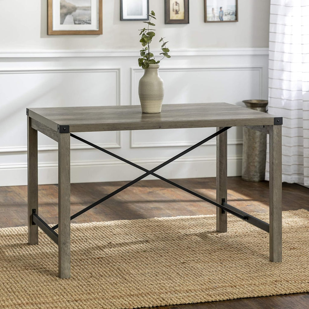 48 Inch Rustic Oak Dining Table C96695