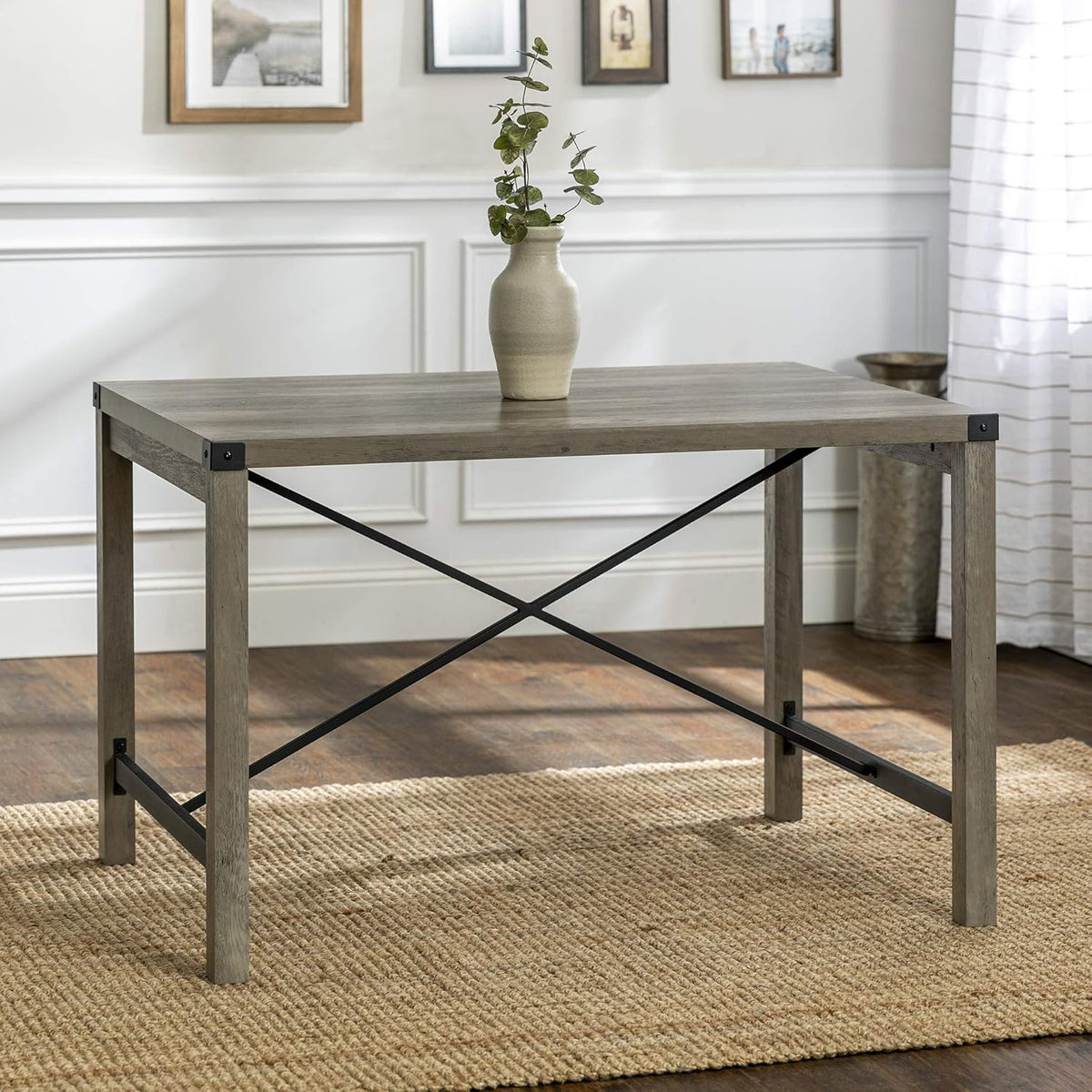 48 Inch Rustic Oak Dining Table C96695