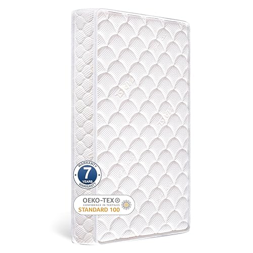 52" x 27.6" x 5" 100% Knitted Fabric Crib Mattress P3355
