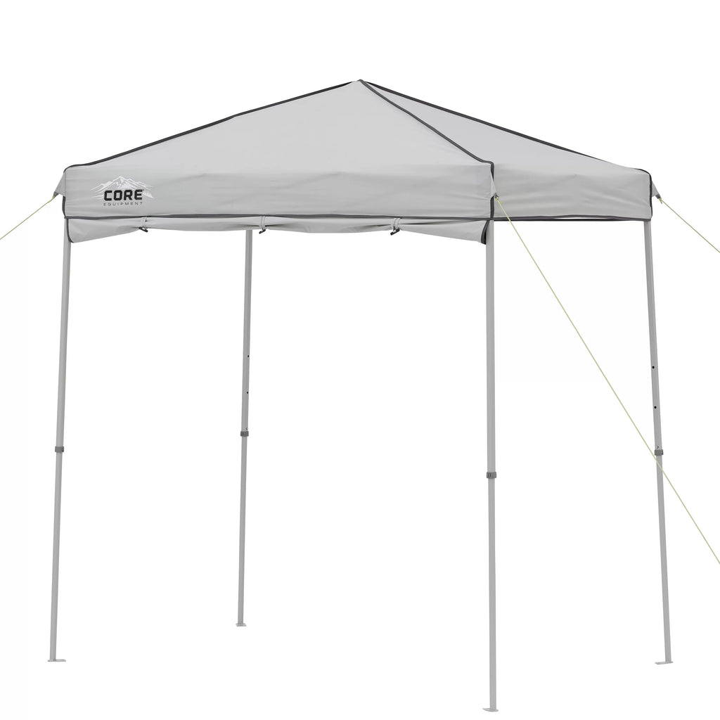 6 x 4 Ft Pop Up Instant Tent Canopy with Half Sun Shade, Gray L105