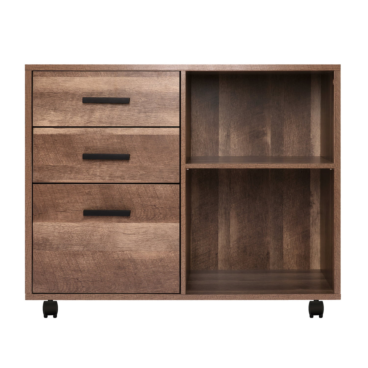 White 5 Drawer Storage Cabinet with Shelf K57533