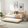 Twin Size Metal Frame Daybed with Trundle K1070