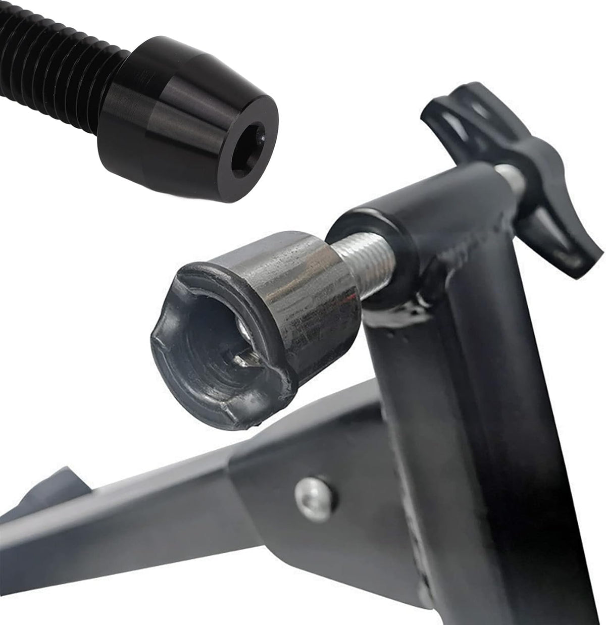 Thru Axle Adapter for Rear Wheel Attachment Trainer, Aluminum Alloy Bike Trainer Axle X4104