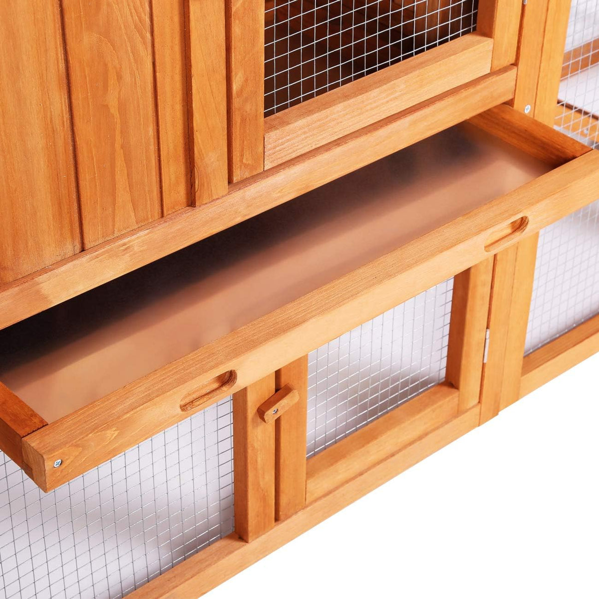 Large Wooden Outdoor Chicken Coop with Removable Tray & Ramp H588
