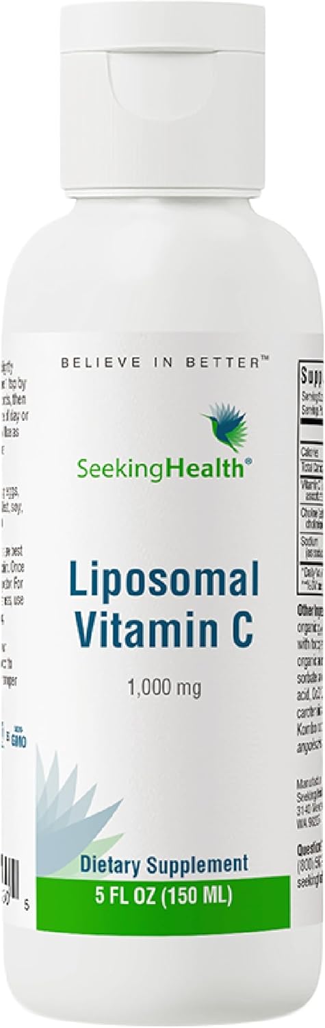 Liposomal Vitamin C Liquid Supplement, Natural Lemon, 5 Oz L466964