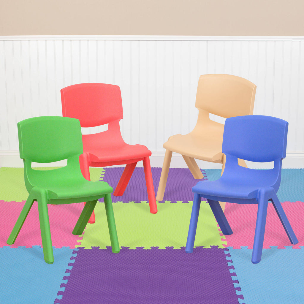 4 Pack Plastic Stackable School Chairs U551860