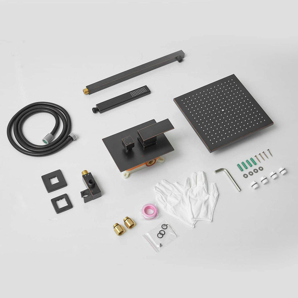 Oil Rubbed Bronze Complete Shower System with Rough-In Valve N501