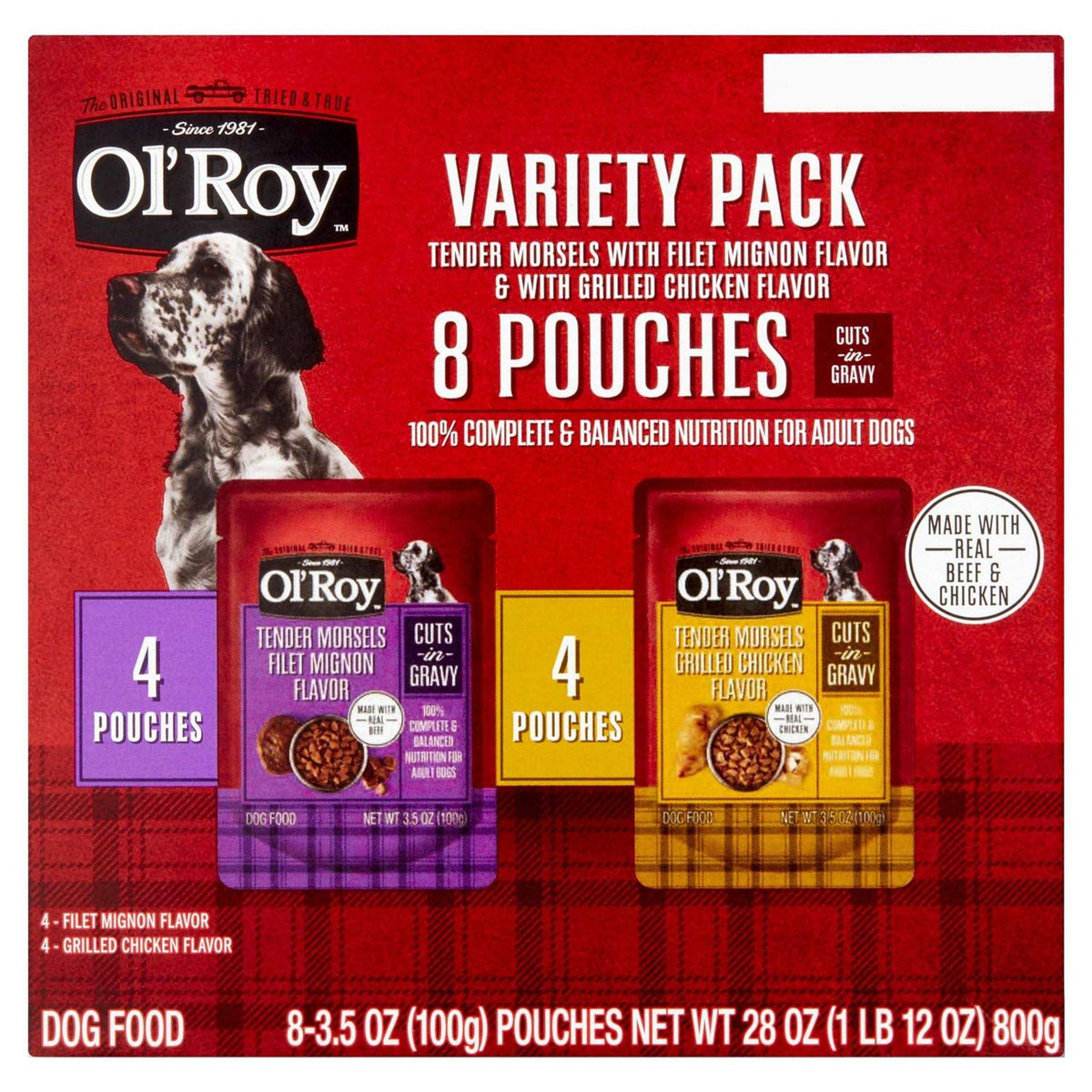 Cuts in Gravy Wet Dog Food Variety Pack S7054