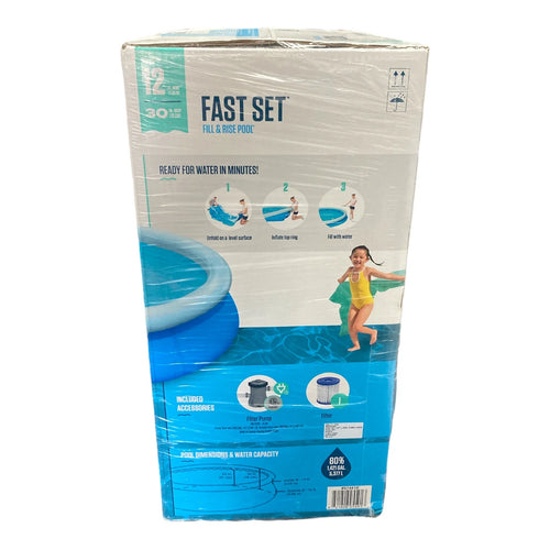 12’ x 30” Round Inflatable Pool Set O6220