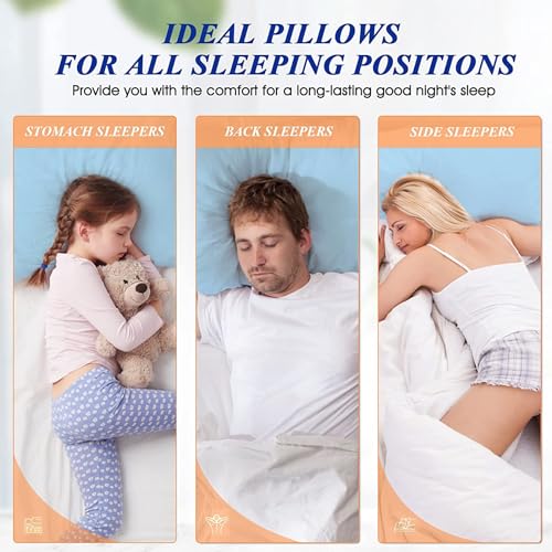 King Size Set of 2 Cooling Bed Pillows R935574