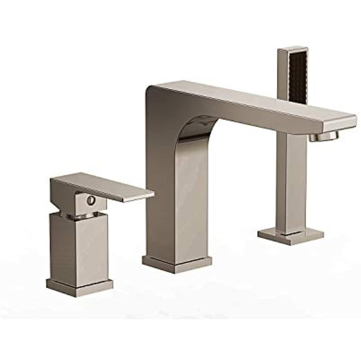 Roman Tub Faucet with Hand Shower, Rough-In Valve Included (Brushed Nickel) P3155