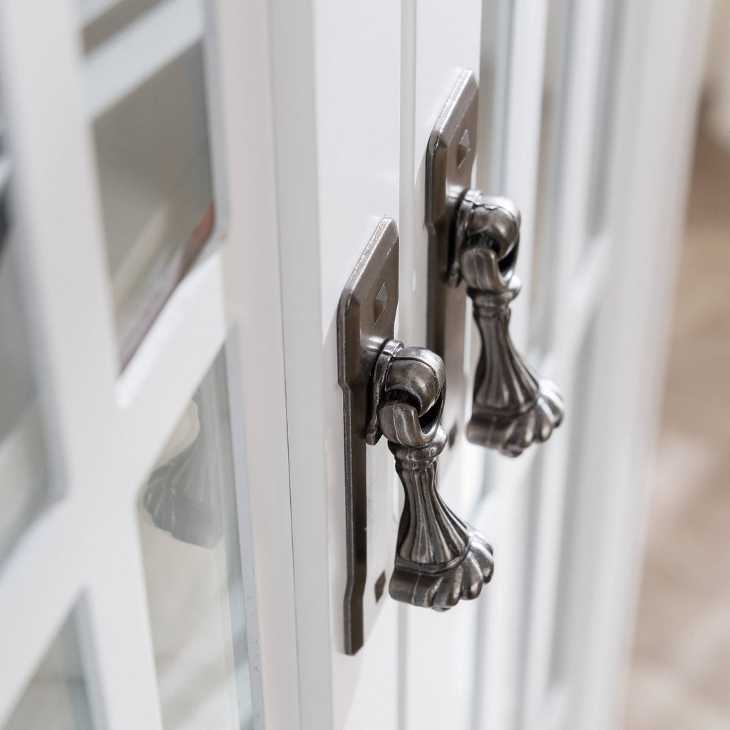 White Display Cabinet with Glass Doors I4769