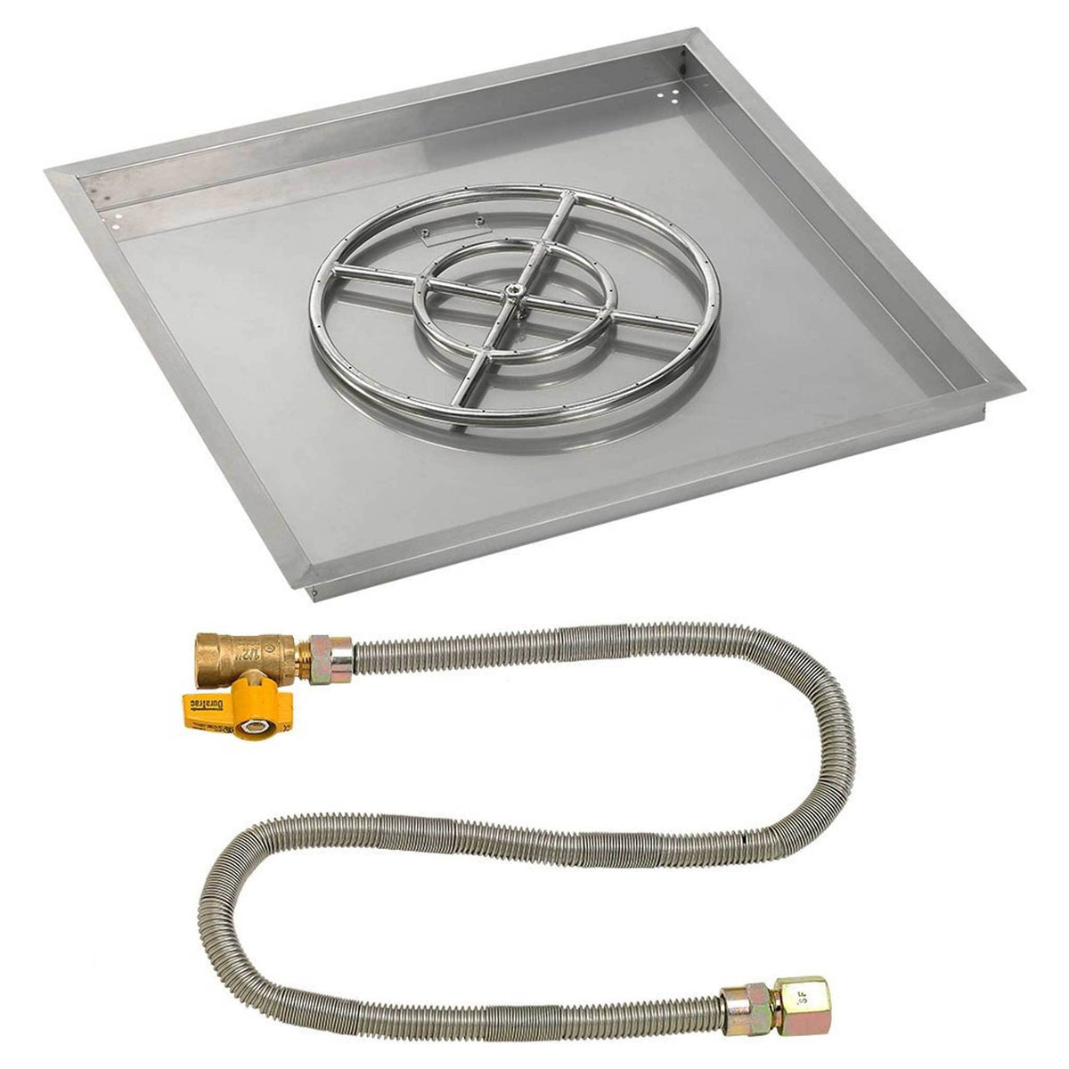30x22 Stainless Steel Drop-In Pan with Match Light Kit G592
