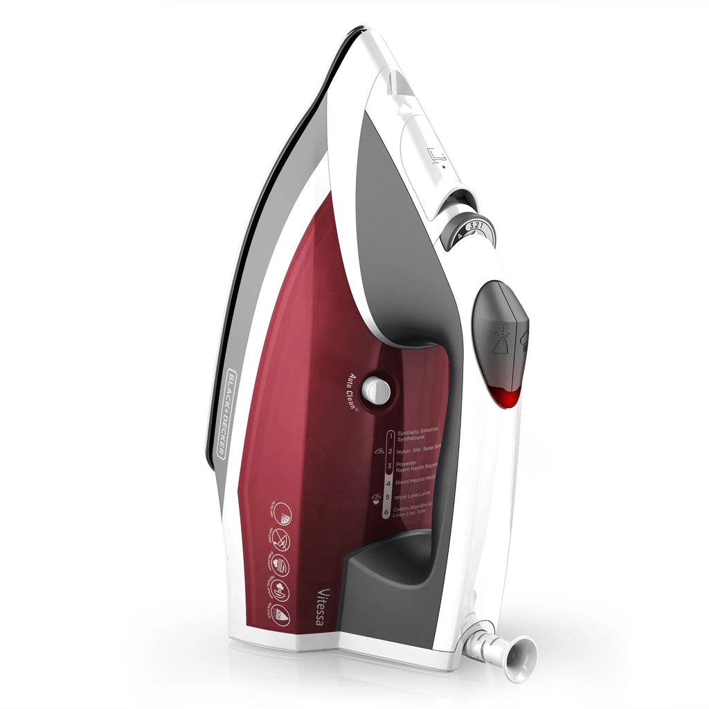 Red Steam Iron Z2947
