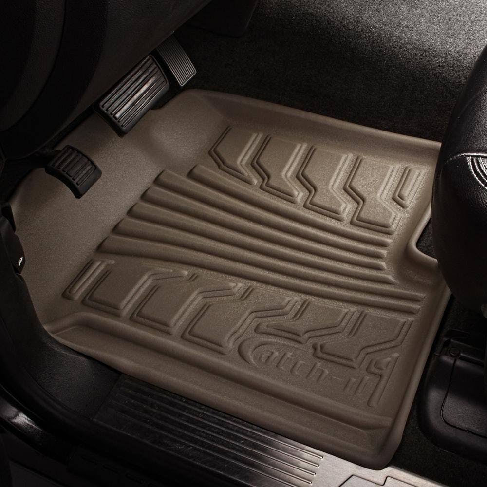 Vinyl Floor Mat Front Tan C442