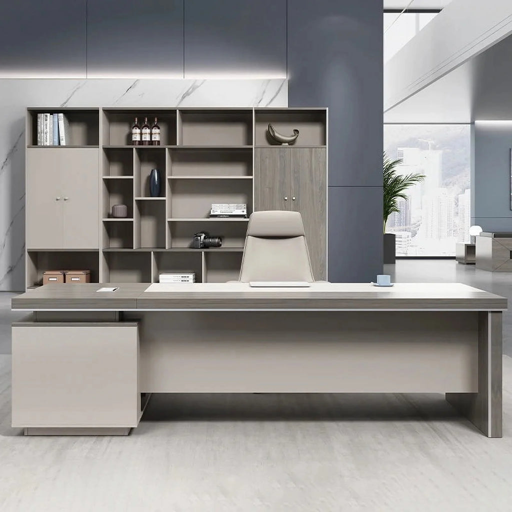 L Shape Computer Desk Table Melamine P481960