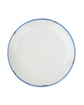 White/Blue Tinware Salad Plates (Set of 4) X450590