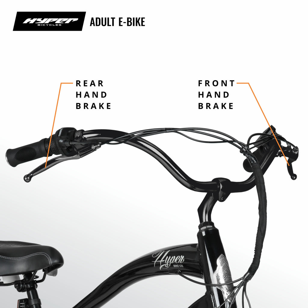 Black 26" 36V Electric Cruiser E-Bike with Pedal-Assist J8894