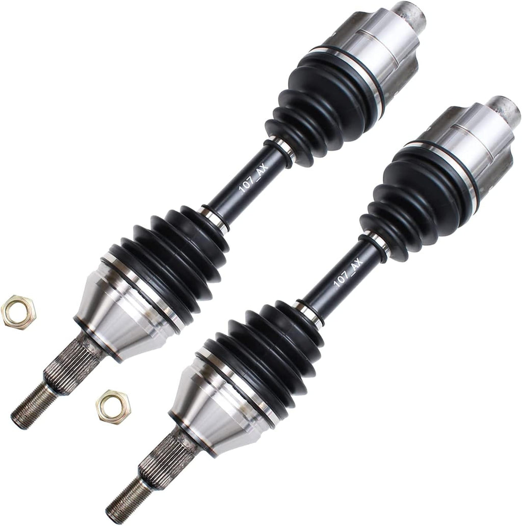 4WD Front CV Axle Drive Shafts + Upper Control Arm w/ Ball Joint Replacement 4pc Set L524544