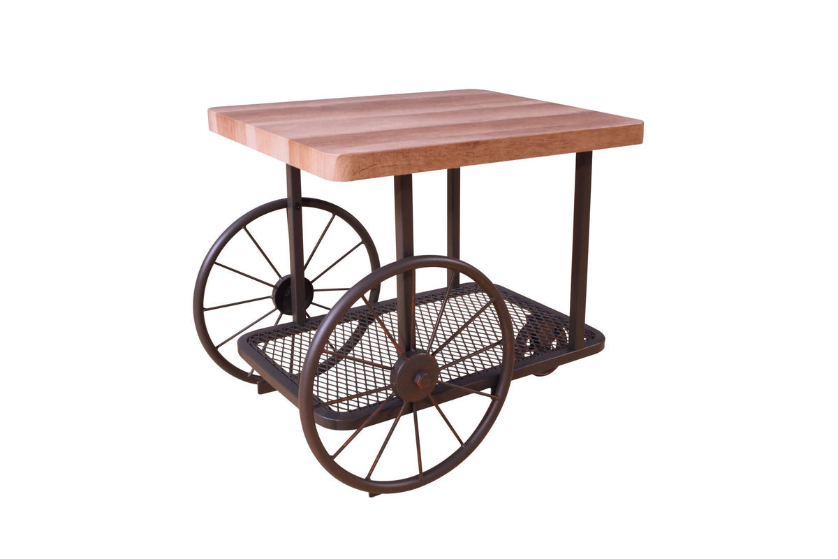 Oak & Antique Gray End Table M63888
