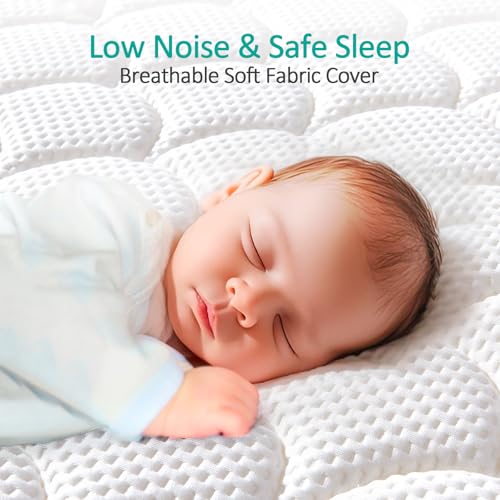 52" x 27.6" x 5" 100% Knitted Fabric Crib Mattress P3355