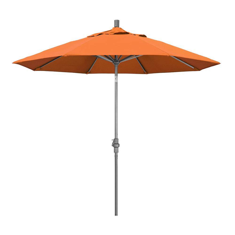 9' Market Umbrella Tangerine Hammertone Gray L230717