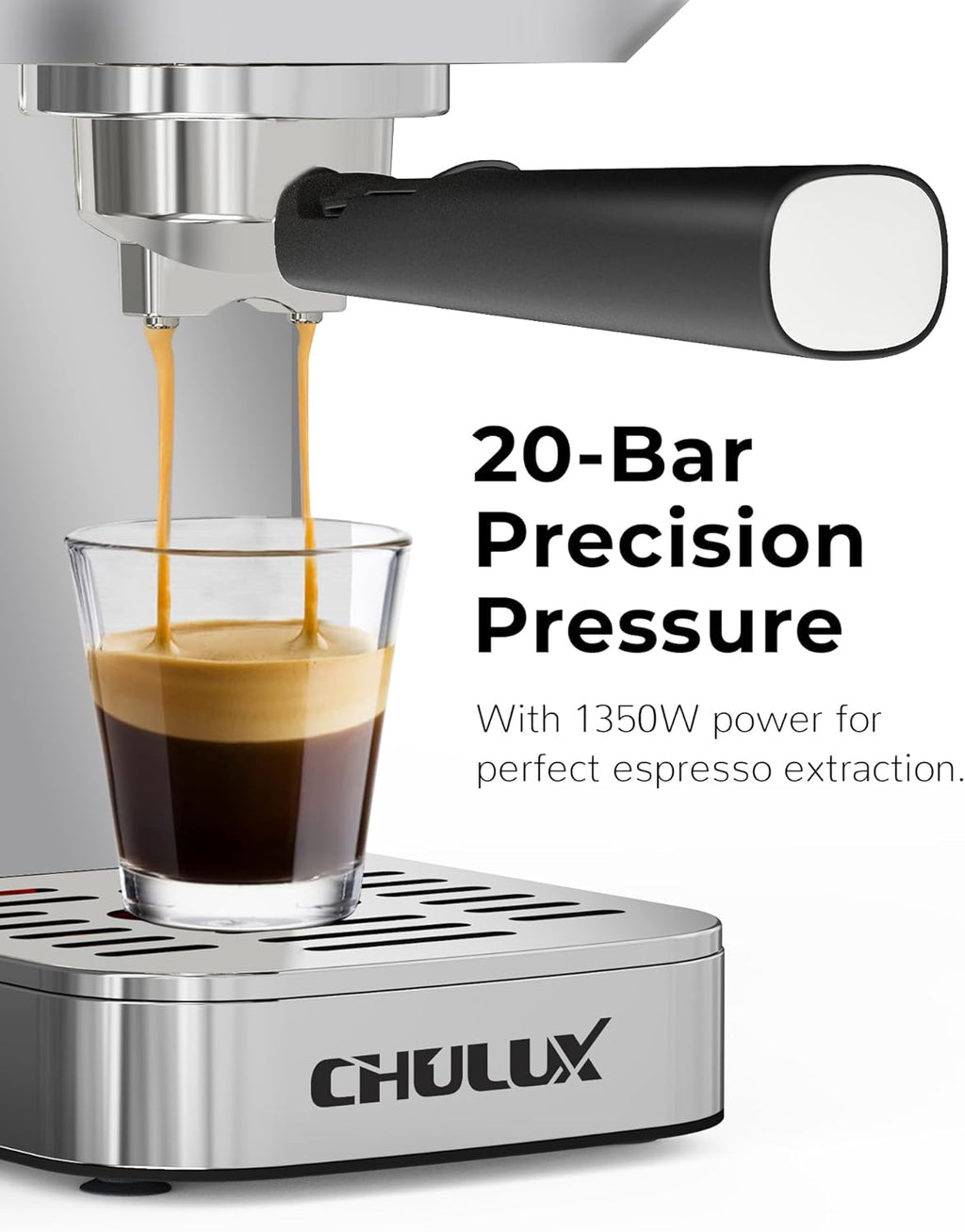 20 Bar Semi Automatic Stainless Steel Espresso Machine G33513
