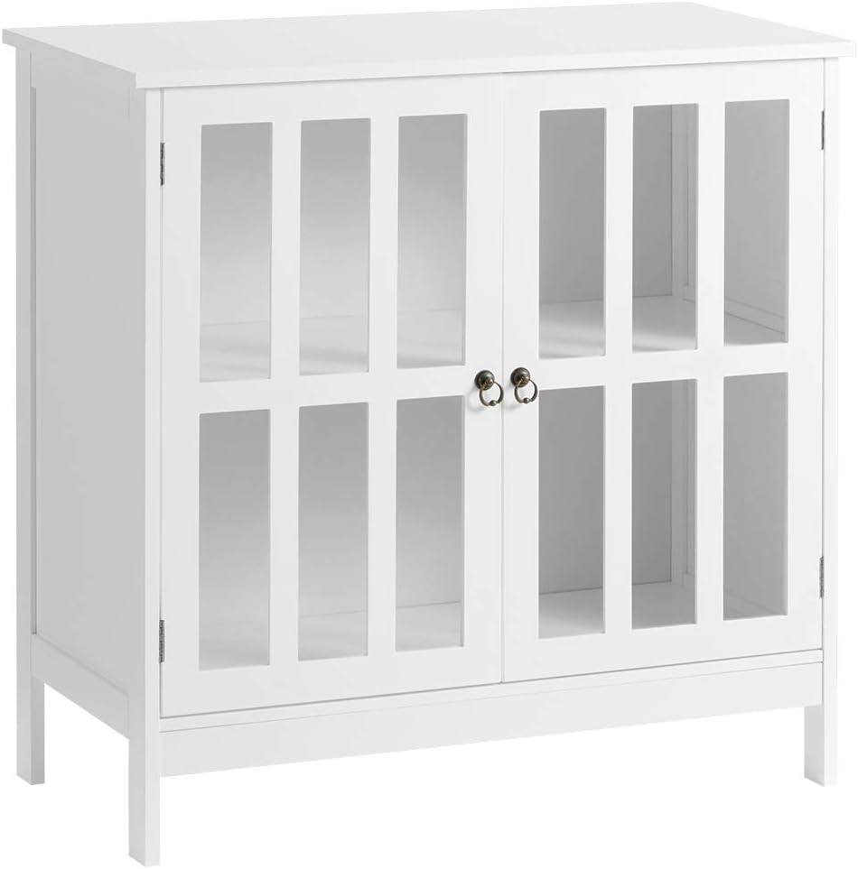 Black Wooden Storage Cabinet with Doors I814
