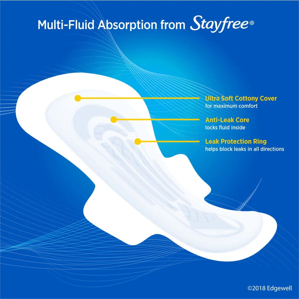 Ultra Thin Overnight Pads With Wings, 40 Ct D439