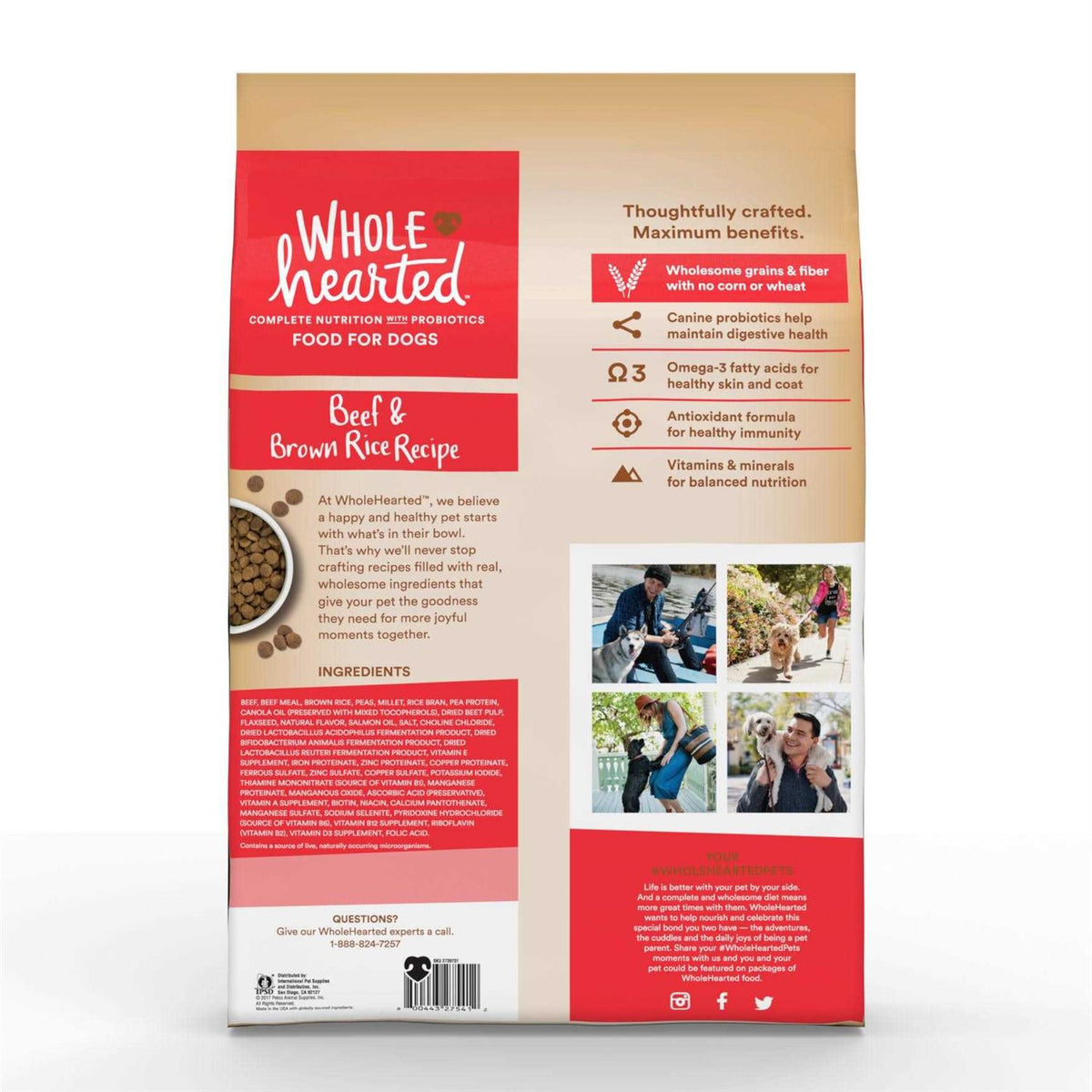 Beef and Brown Rice Recipe Dry Dog Food U4567