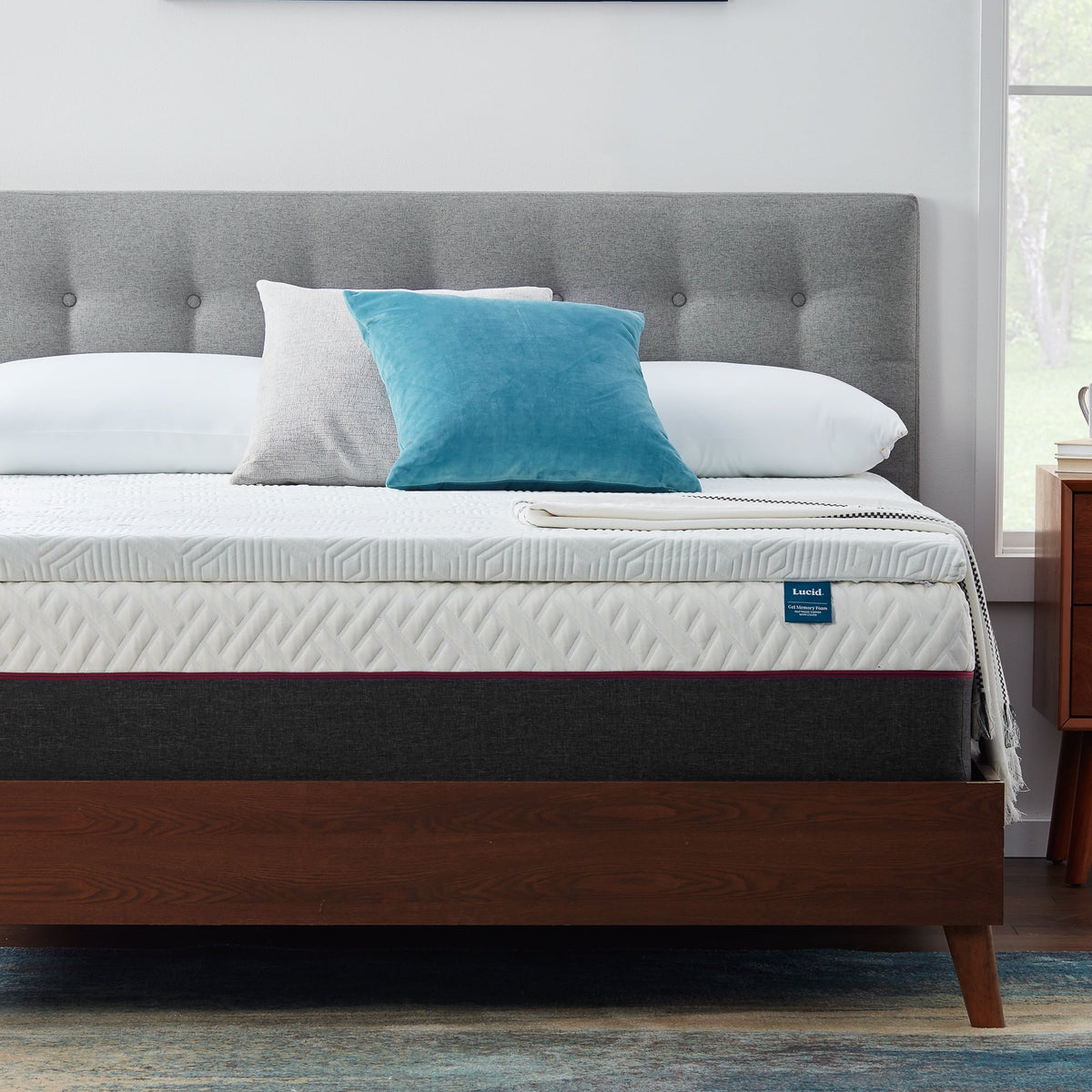 2" Cooling Gel Memory Foam Mattress Topper with Cover, Full R2898
