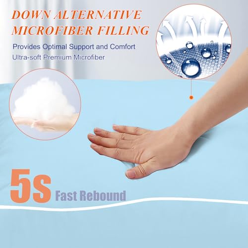 King Size Set of 2 Cooling Bed Pillows R935574