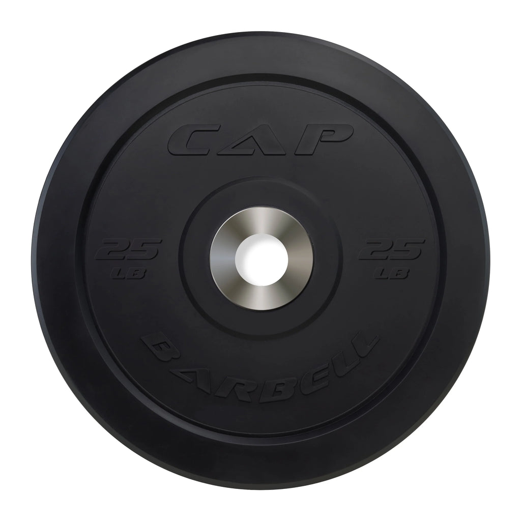 25 lb Black Olympic Bumper Plate A9437