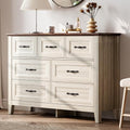 Black 5 Drawer Dresser with Metal Handles I785