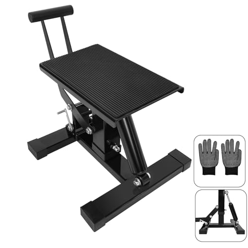 Heavy Duty Steel Hydraulic Motorcycle Jack Lift Stand 400 lbs Capacity I19858