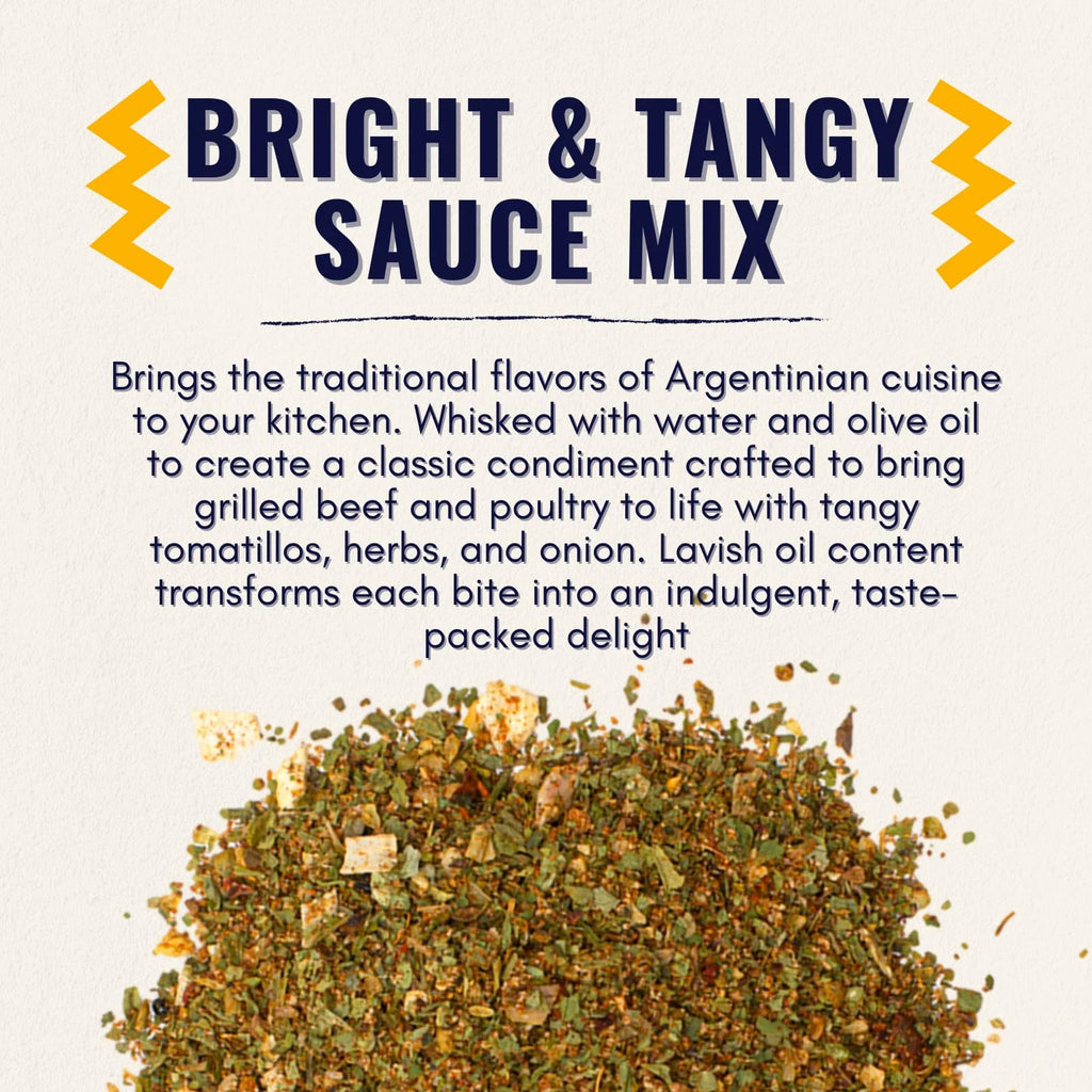 Chimichurri Dry Sauce Mix 2.38 Ounce Shaker Top Jar R309