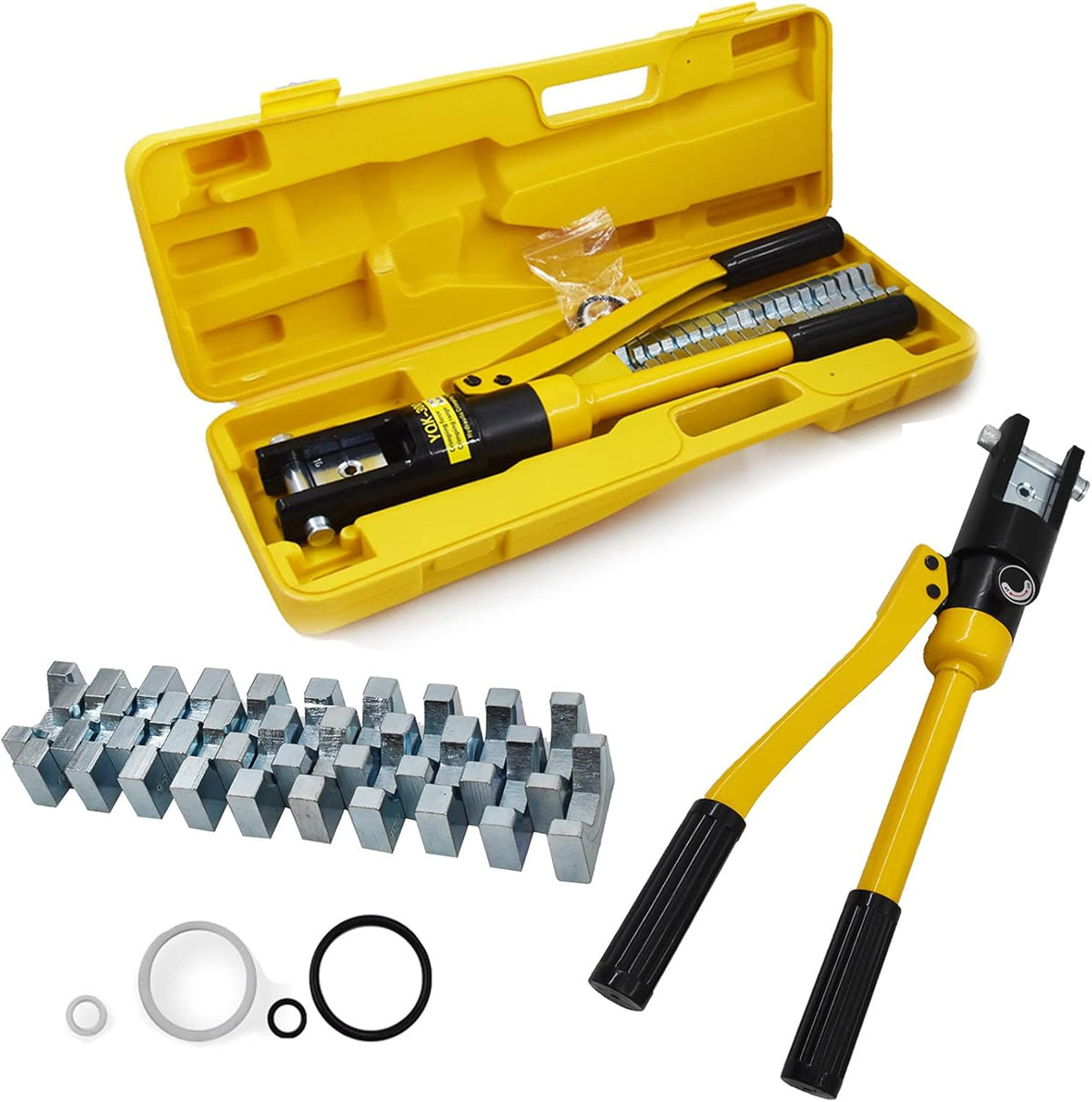 16 Ton Hydraulic Wire Crimper Crimping Tool with 11 Dies, Pack of 2 P9659