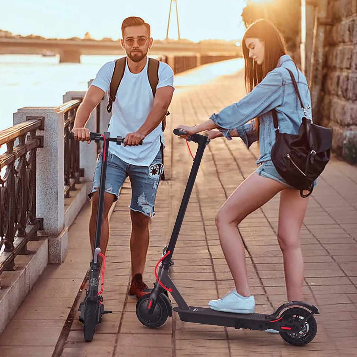 Electric Scooter 8.5 Solid Tires 17 Miles Range 19 MPH V24400