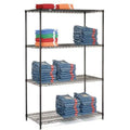 5 Tier Black Epoxy Wire Shelving Starter Unit Q41666