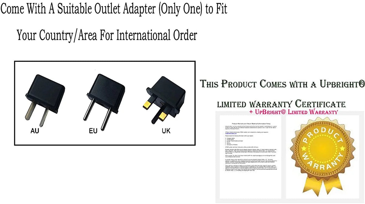 3-Pin AC DC Adapter Power Supply Cord L837016