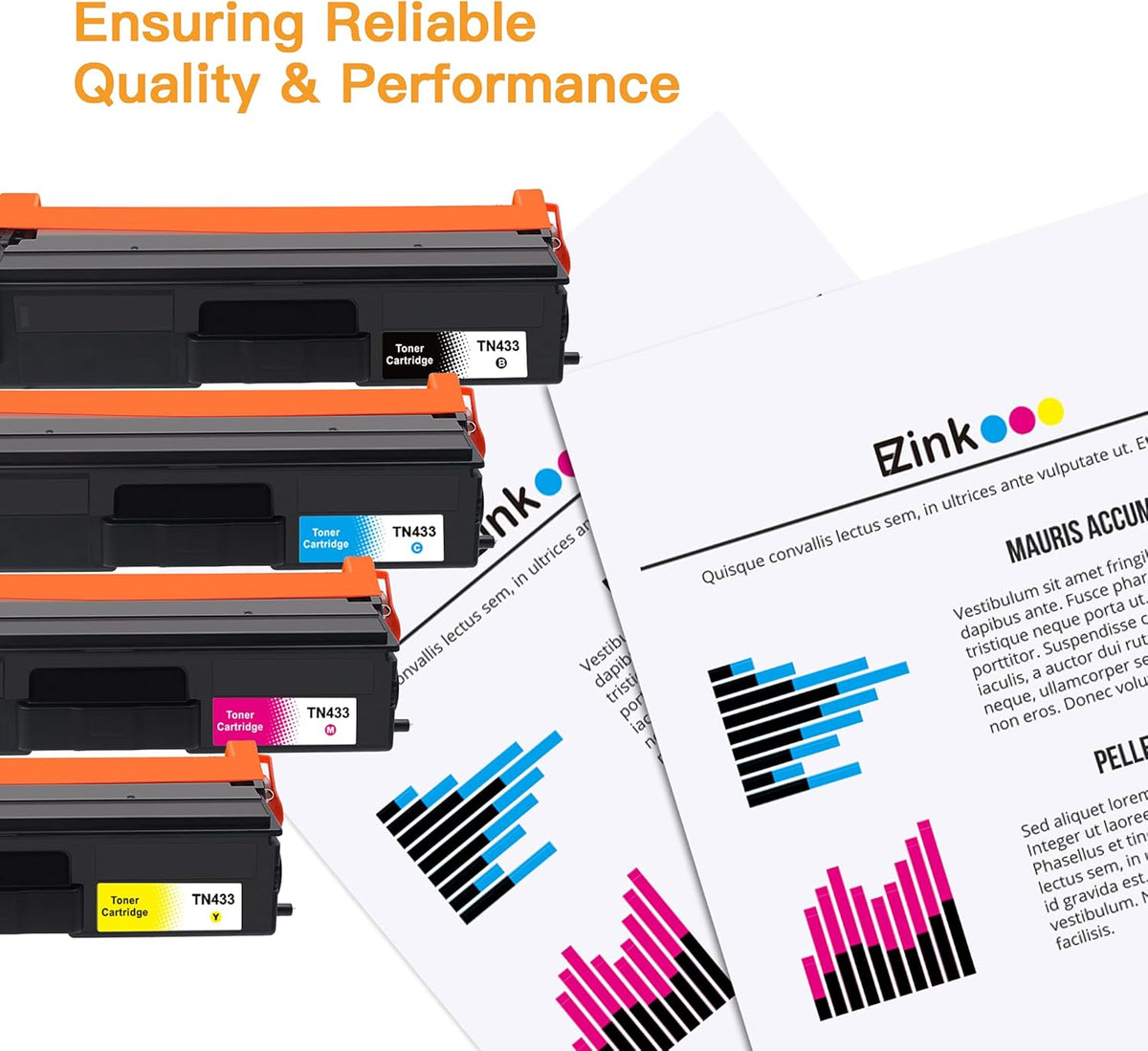 Compatible Toner Cartridge 4 Pack (Black, Cyan, Magenta, Yellow) F769357