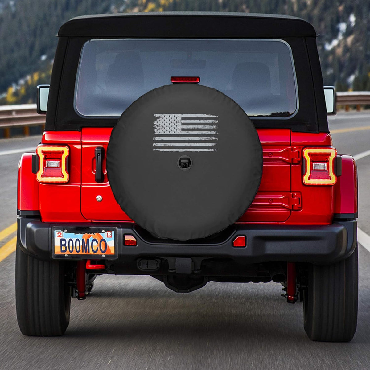 Soft JL Tire Cover with Back-up Camera G69582