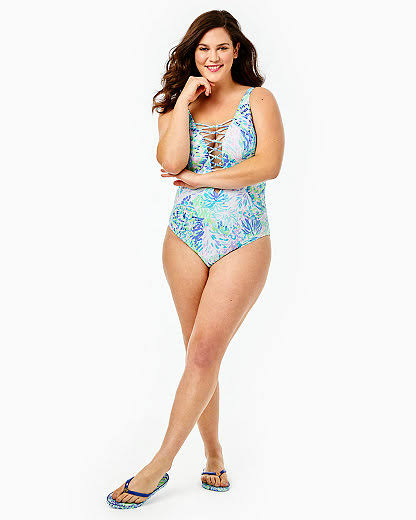 Isle Lattice One-Piece Multi Shell of A Party C8242