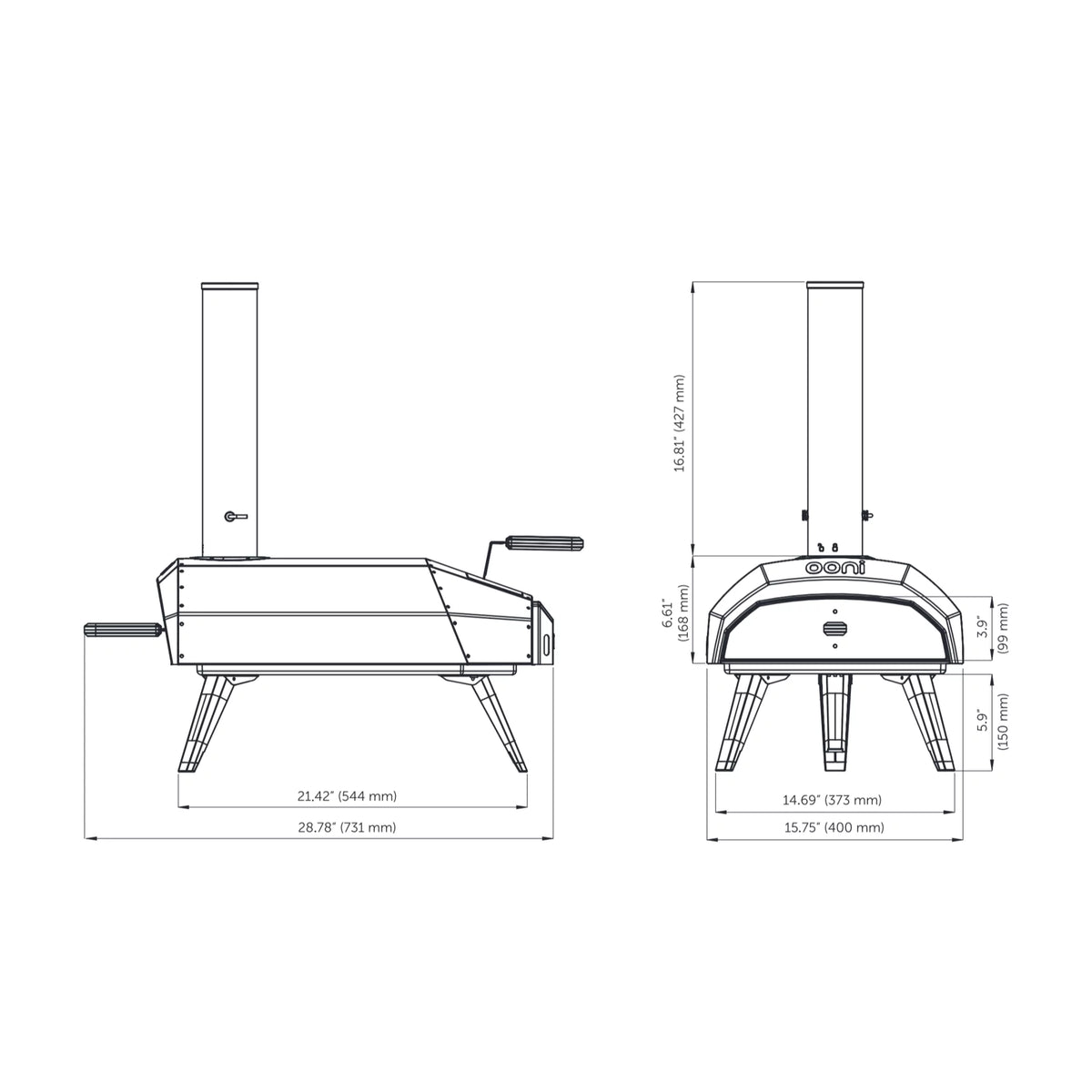 Multi-Fuel Portable Pizza Oven P261160