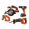 20 Volt 4-Tool Kit with Drill, Circular Saw, Reciprocating Saw, and Work Light E53233