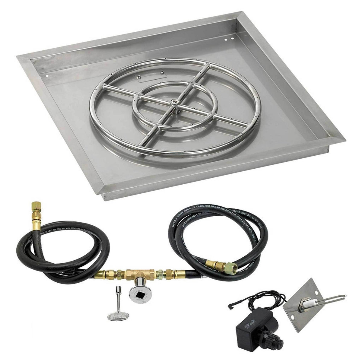 30x22 Stainless Steel Drop-In Pan with Match Light Kit G592