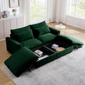 Brown Corduroy Ottomans for Modular Sectional Sofa L920